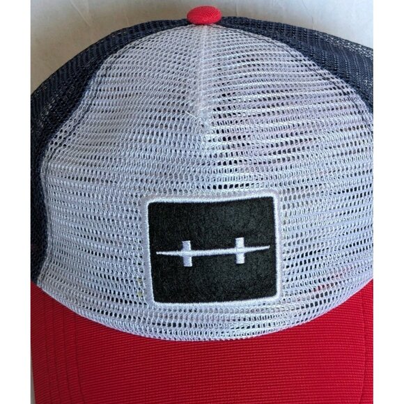 Hatch Outdoors Trucker Hat Adjustable Cap Mesh Baseball Red White Blue Dad Gift - Picture 12 of 15
